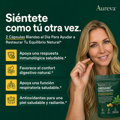 Apoyo Digestivo y Defensas Naturales Aureva™
