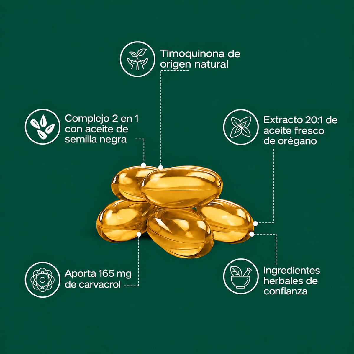 Aureva Oil Of Oregano Resilia - 60 Cápsulas